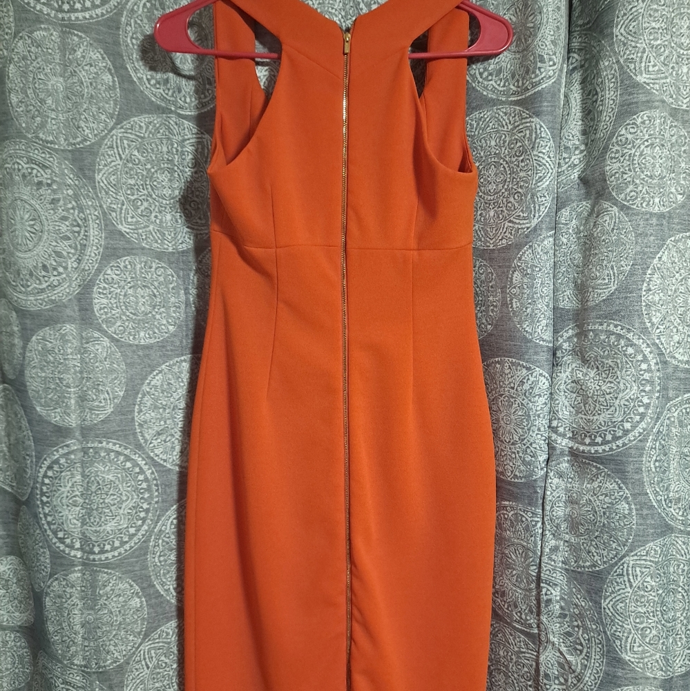 Calvin Klein (CK) Casual Orange Dress Size 2